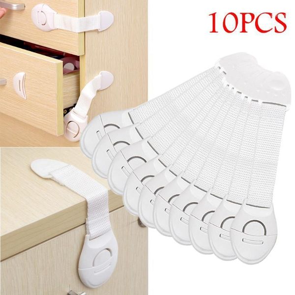 

10pcs child safety cabinet lock baby proof security protector drawer door cabinet lock kids safety door dropshipping1