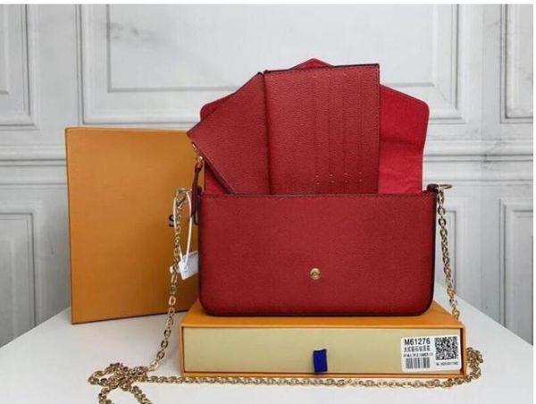 

luxurys designer bag 3pcs set women bags handbag leather purse fashion shoulder lady the tote bag wallet messenger bag for women