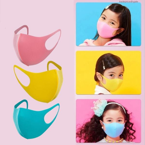 

3pcs/lot masks children's sponge reusable candy color boy girls pm2.5 dustproof anti-fumes breathable mask mouth muffle