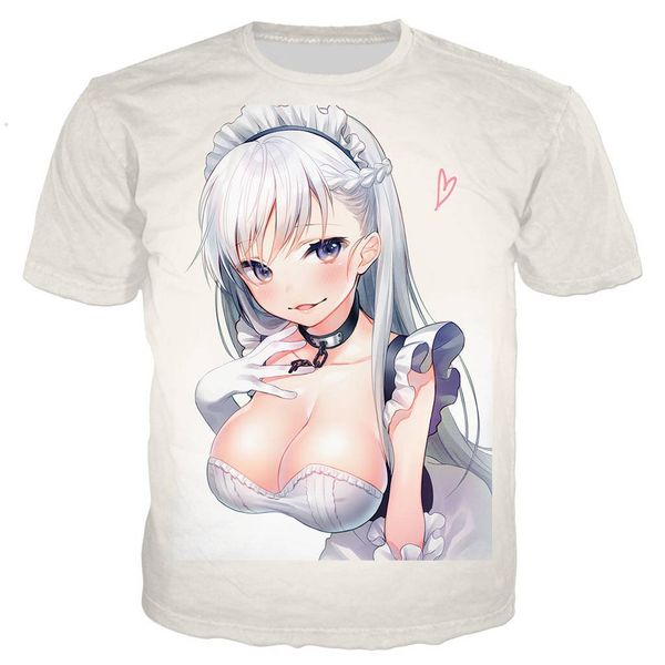 

anime azur lane shaman king 3d print shirts plus size horror hentai men clothing