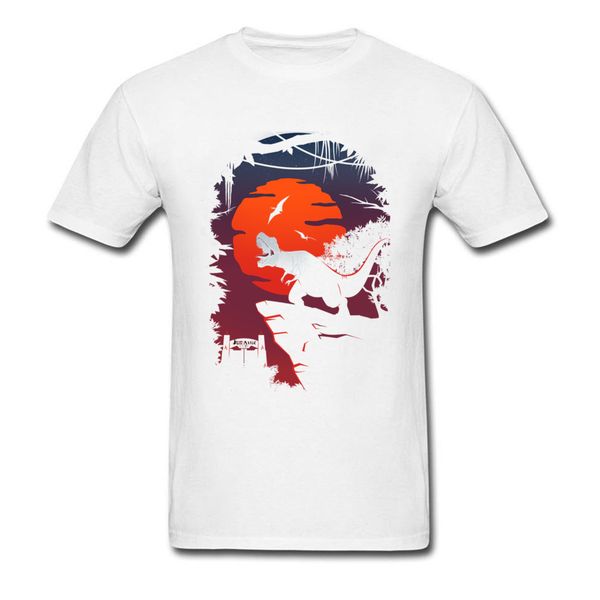 

2018 t shirt dino park sunset t shirt t rex tshirt summer punk tee shirts fitness black crazy hipster sport hooded sweatshirt hoodie