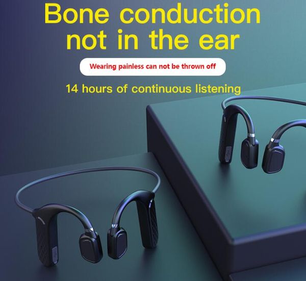 

bone conduction bluetooth headset wireless headphones ipx5 waterproof long time vs b10 b11 sm-r175 for iphone samsung s10 universal