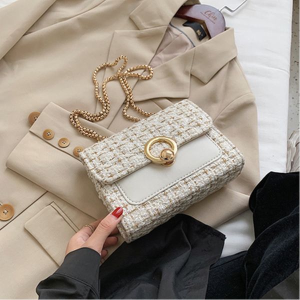 

women crossbody bag pure color all-match chain small square bag new women fashion shoulder messenger bag 2020 c1223
