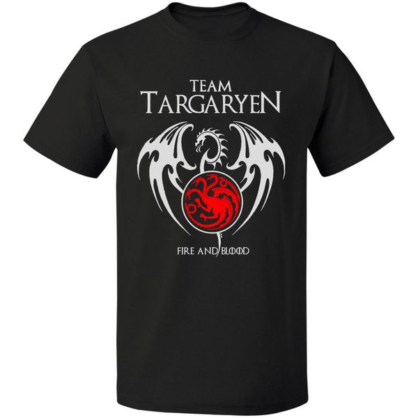 

new arrival men's fashion team targaryen fire and blood men tshirt funny brand new t shirts sport hooded sweatshirt hoodie