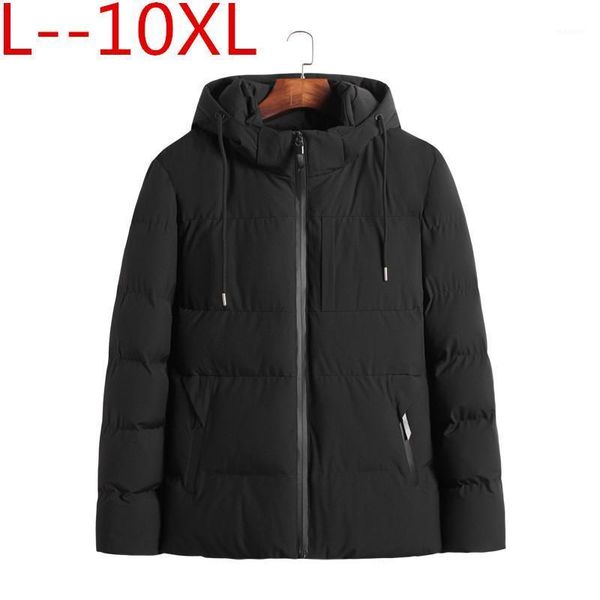 

6xl 8xl big 5xl 10xl 4xl brand army mens winter thicken & coats cotton coat comfortable and warm style jackets1, Black
