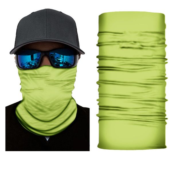 

10pcsseamless solid color riding magic turban on sporty neckwear