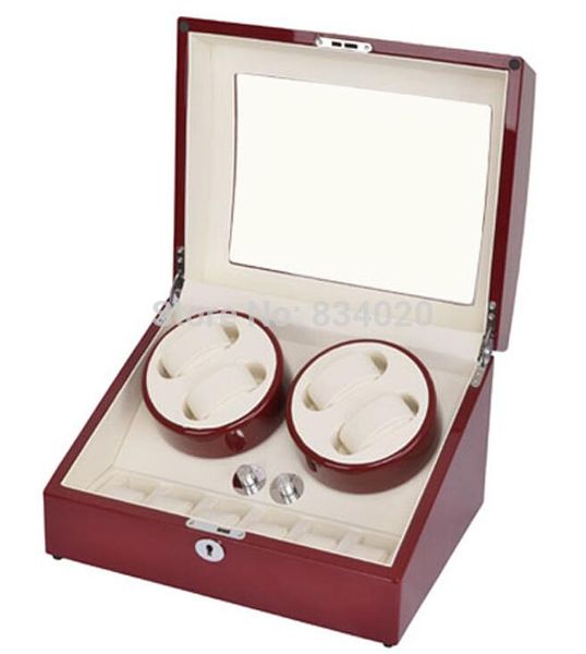 

repair tools & kits 4+6 wine red watch auto winder+automatic rotation box