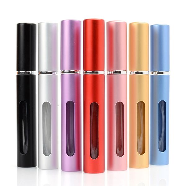 

7 colors bottles portable perfume spray aluminum window opening travel high-grade cosmetic empty bottle