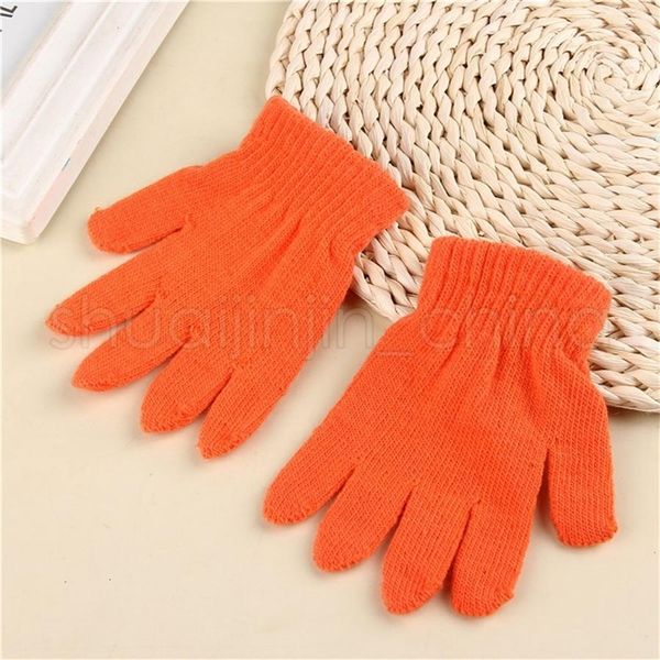 

children winter magic gloves solid candy color boys girls knit glove kids warm knitted finger outdoor students stretch mittens ljj_ta1712