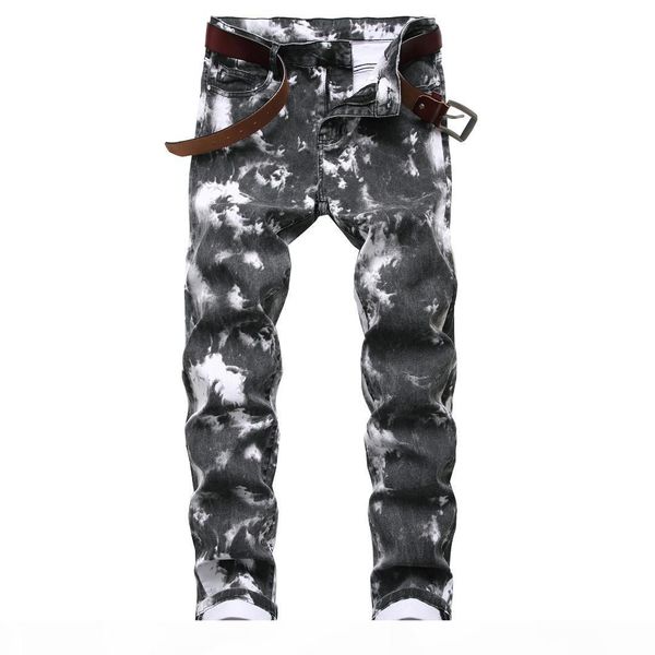 

2020 men colored jeans mens skinny elastic slim straight biker jeans male denim casual cotton pants vaqueros hombre plus size 42, Blue