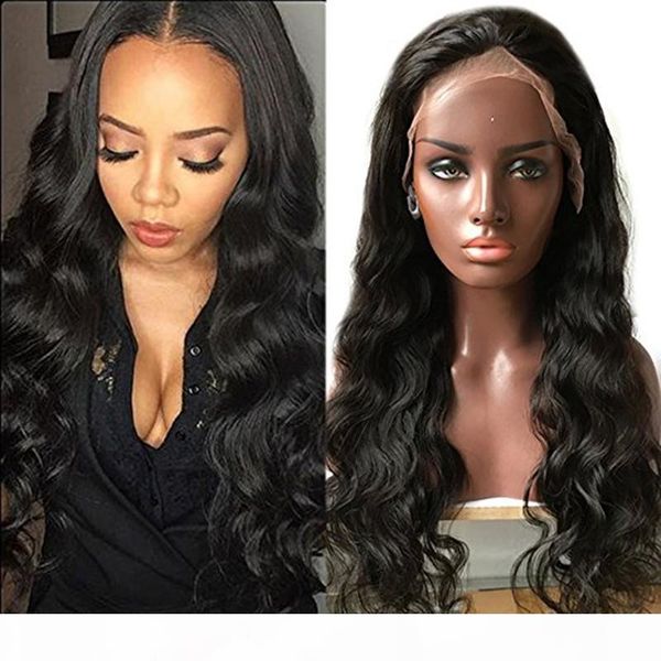 

zhifan lace front wigs loose curls indian hair wigs wholesalers indian wigs online 8-22inch natural wavy dhl ship, Black;brown