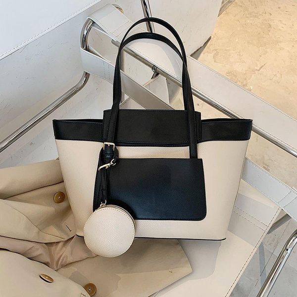 

burminsa vintage big swing tote bags for women large capacity ladies work a4 shoulder bags coin purses and handbags