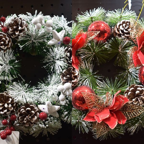 

z3lbf new shopping garland high grade needle pine ornament gold powder style mall l decoration flowers christmas flowers pendant christma
