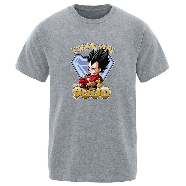 

2020 new japan anime i love you over 9000 cool handsome solid color cartoon one piece summer sport hooded sweatshirt hoodie men t shirt