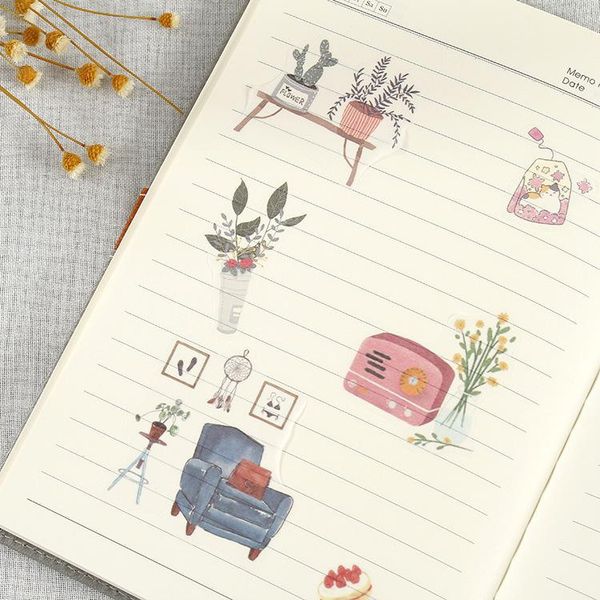 

6 стилей япония и южная корея креатив любовь cat daily стикеров diary дневник рук счета diy декоративные наклейки bbyhps garden2010