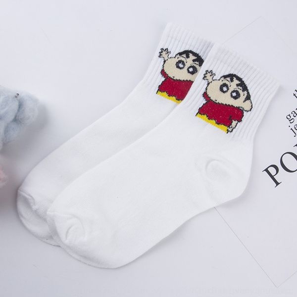 

gtujj stocking small and autumn color winter mid-calf harajuku style solid new 168 needle polyester cotton cartoon socks children stockings, Black