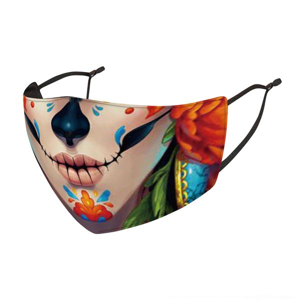 

1rch disposable face mask gradient color designer face kids mouth layers child 3 mask masks disposable for cover, Black