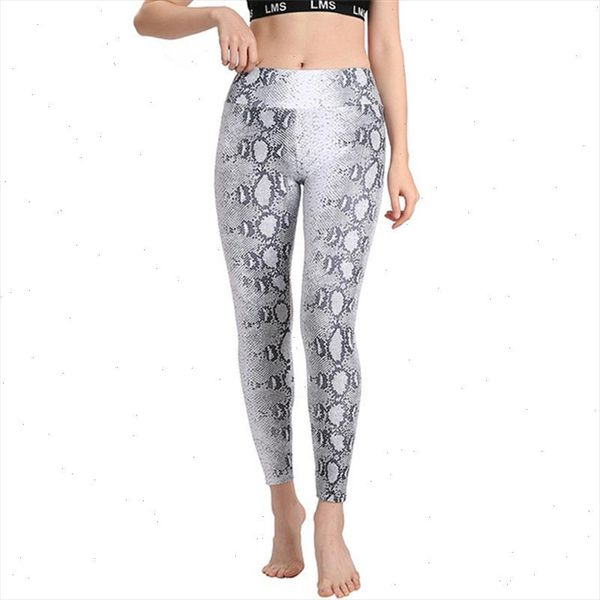 

snake skin printing women leggings slim fit elasticity leggings plus size work out push up leggings, Black