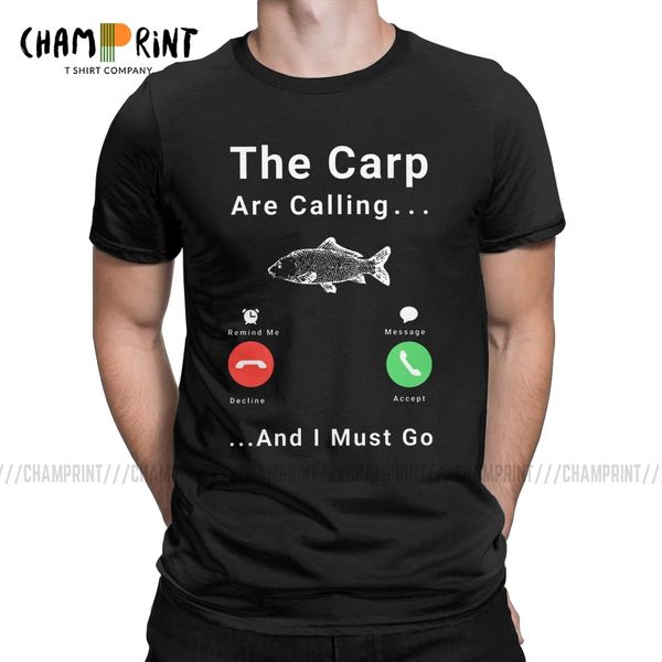 

sport men t-shirts the carp are calling and i must go funny carp fishing vintage tee shirt fish fisherman t shirt graphic clothing