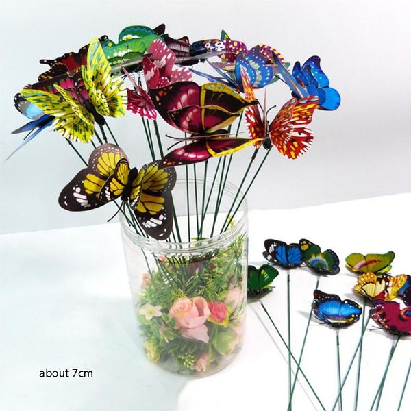 

10 artificial butterfly single and double manual christmas home decoration accessories wedding diy gift crafts decoration bbyksf lipper