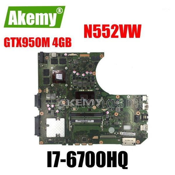 

tablet pc motherboards n552vw motherboard -6700hq gtx950m-4g for asus n552vx n552v n552 lapmainboard1