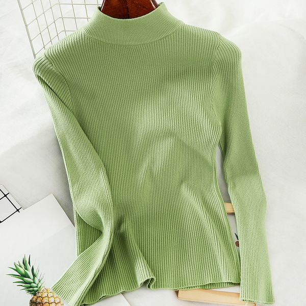 

knit autumn winter turtleneck pullovers sweaters slim long sleeve korean female basic sweater, Black;white