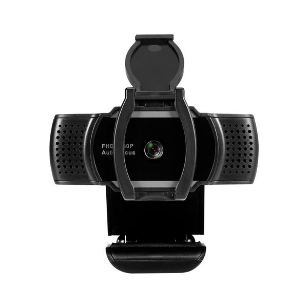 

webcam 1080p usb camera auto focus web camera with privacy cover built-in microphone drive-web for pc lapblack