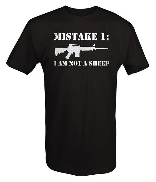 

2019 100& cotton ar15 mistake 1: i am not a sheep t shirt summer style tee shirt sport hooded sweatshirt hoodie