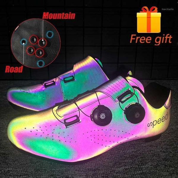 

cycling footwear luminous shoes mtb sneakers man road mountain bike multifunction cleats bicycle outdoor cycle men1, Black