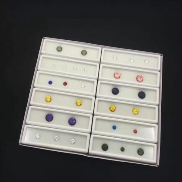 Organizzatore di pietre preziose per gioielli con pendente a forma di scatola di gioielli allungata di alta qualità
