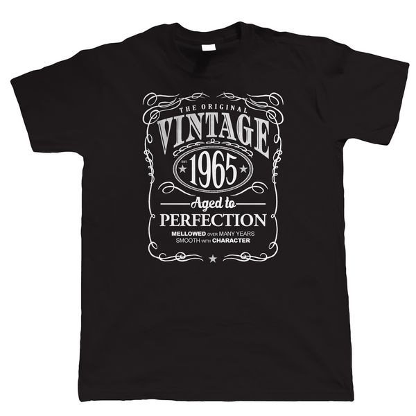 

vintage 1965 aged to perfection t shirt birthday gift for him dad grandad t shirt 2018 fashion middle aged sport hooded sweatshirt hoodie