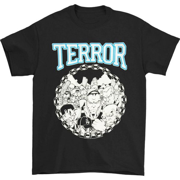 

terror men's thugs black funny new fashion design for men hoodie designers t shirts sweatshirt