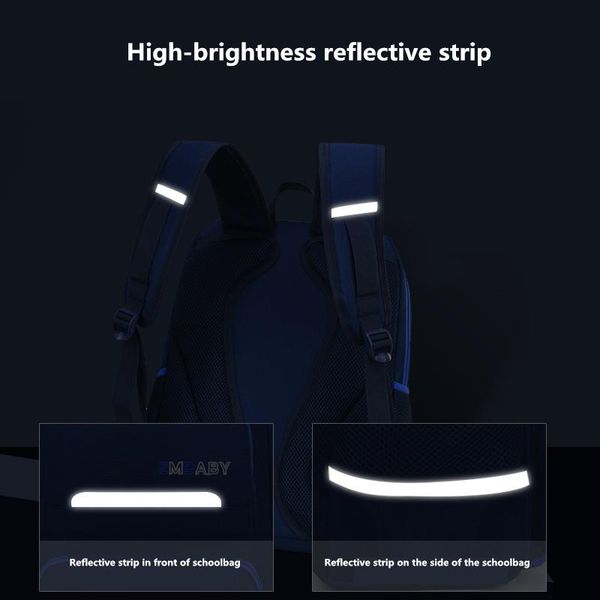 

okkid waterproof school backpack for boy primary student backpack kids school bag pack reflective strip children book bag gift bbyoeg