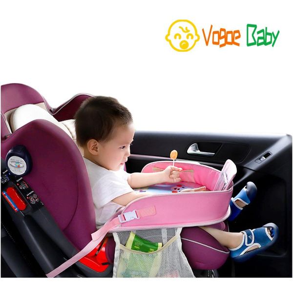 

car table kids waterproof table car seat tray storage kids toys baby fence children dining drink table in-car acc wmtjlu