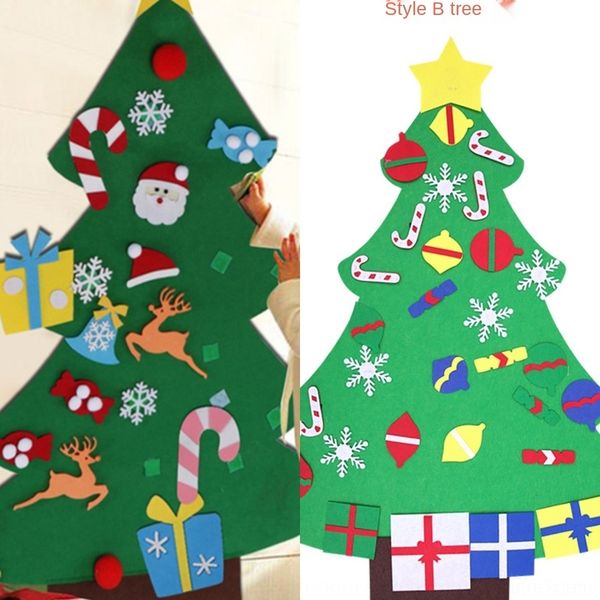 

hssrk diydiy children's handmade tree three-dimensional cloth diydiy felt handmade educational children's christmas educational th