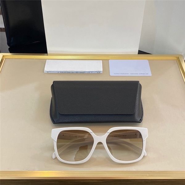 

40155 new fashion sunglasses for womens square frame new sun glasses simple atmosphere wild style uv400 protection lens eyewear bonus box, White;black