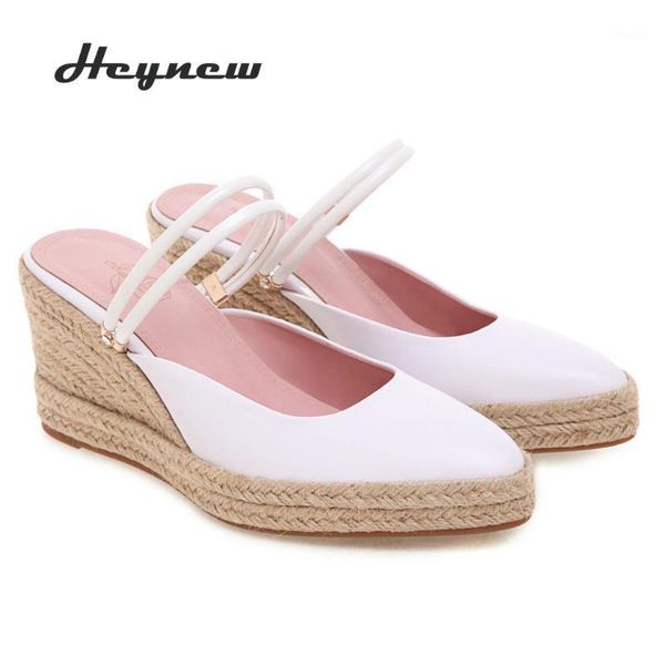 

straw rope sandals for women summer ladies retro linen canvas wedge round toe casual shoes singles closed toe sandal1, Black