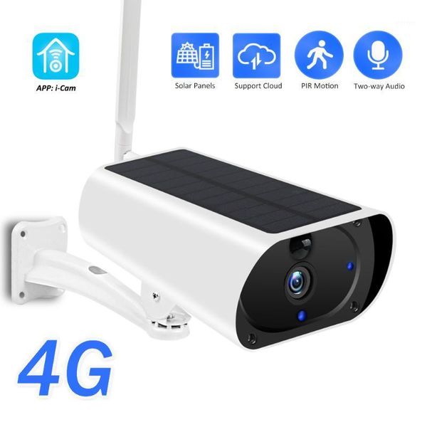 

mini cameras 4g outdoor solar camera 3g sim card rechargeable battery 1080p hd wifi wireless panel pir motion smart monitoring1