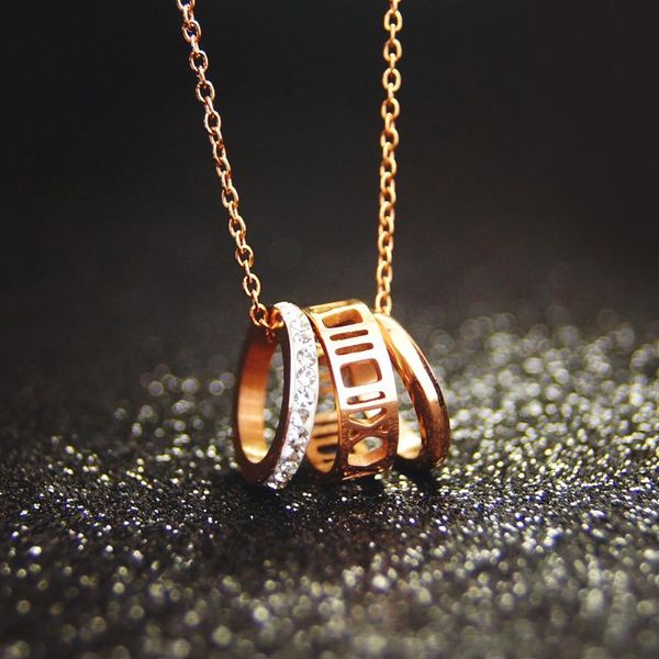 

классический нержавеющей стали ожерелье для женщин дизайнер ювелирных изделий роман письмо ожерелье женщин 2020 заявление ожерелье kn014 qyl, Silver