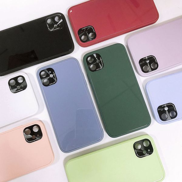 

liquid silicone glass phone case for iphone 12 pro 11 pro max xr xs 7 8 plus se 2020 camera lens protector case