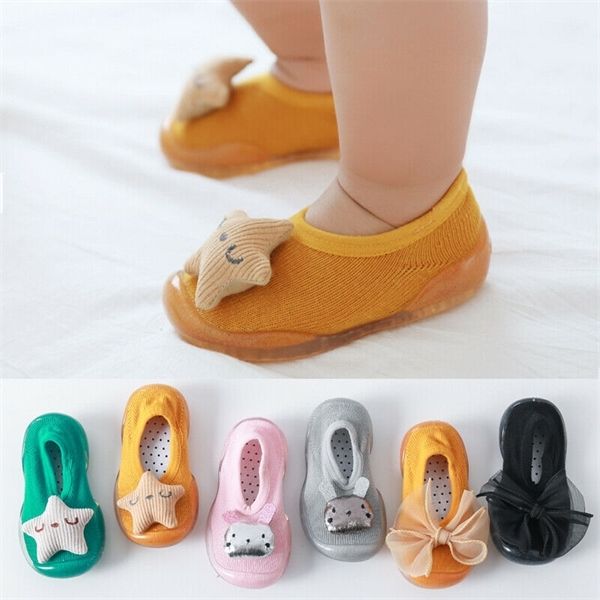 

девушка малыш нескользящим пол мультфильм кукла мягкая резиновая подошва baby boy обувает носки c0929