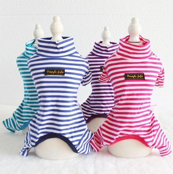 

cat dog pet clothes clothing chihuahua yorkie bomei fashion stripes shirt bottom striped 18aw1031