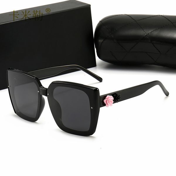 

2021 new women's polarized fashion oval face driving holiday sunglasses 560 kml-designer, White;black