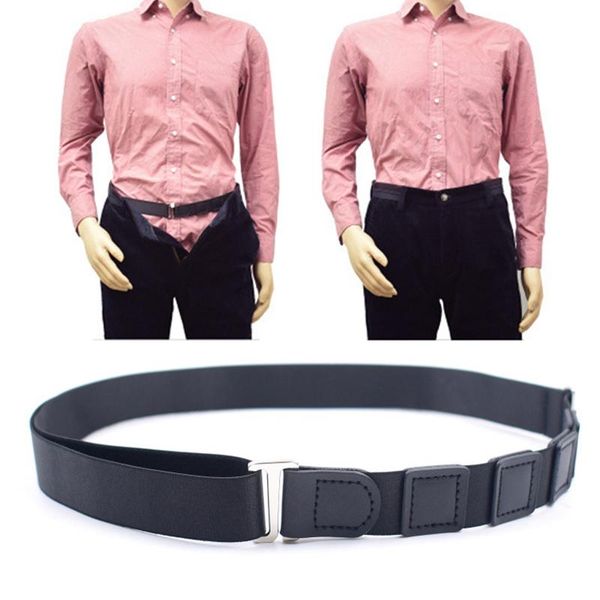 

fashion shirt-stay men non-slip wrinkle-proof shirt holder straps adjustable belt locking belt holder shirt-stay, Black;brown