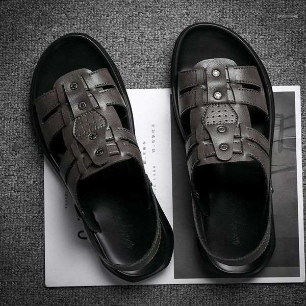 

sandale flat slip sandles gladiator vietnam masculino rubber sandalia sandalias s de sandal luxury homens homme for male hollow1, Black