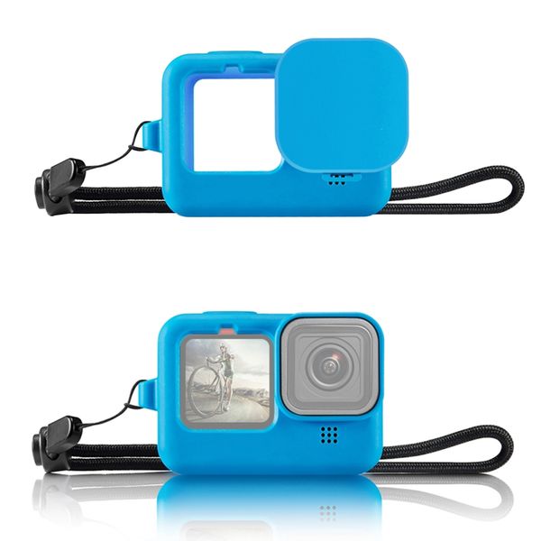 

silicone housing case for gopro 9 black action camera accessories + lanyard