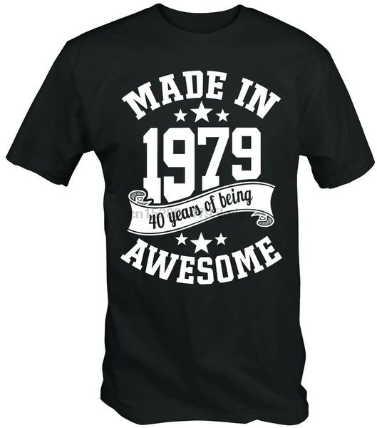 

mens made in 1979 40 years of being awesome 40th birthday t-shirt fortieth 2019 sport hooded sweatshirt hoodie