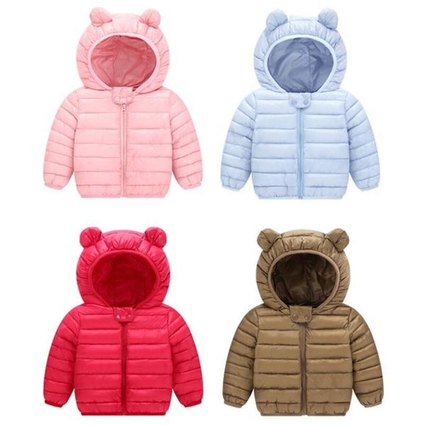 

baby girl boy clothes winter coat down cotton parka kids hooded newborn infant snowsuit outfit children clothes jw6785 y200901, Blue;gray