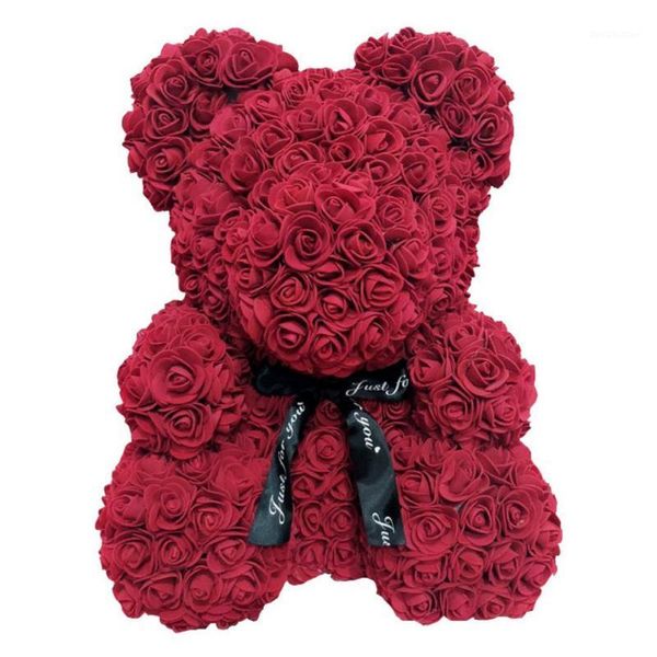 

decorative flowers & wreaths valentine's day anniversaries birthdays artificial teddy bear gift handmade for flowers1