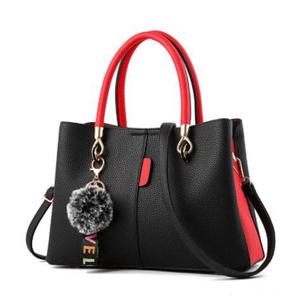 

handbag crossbody bags for women 2020 luxury handbags women designer ladies shoulder bag patchwork hairball bag female l9-121